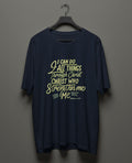 Oversized T-Shirt Philippians 4:13 - ERŐ GRACE | Strength in Faith
