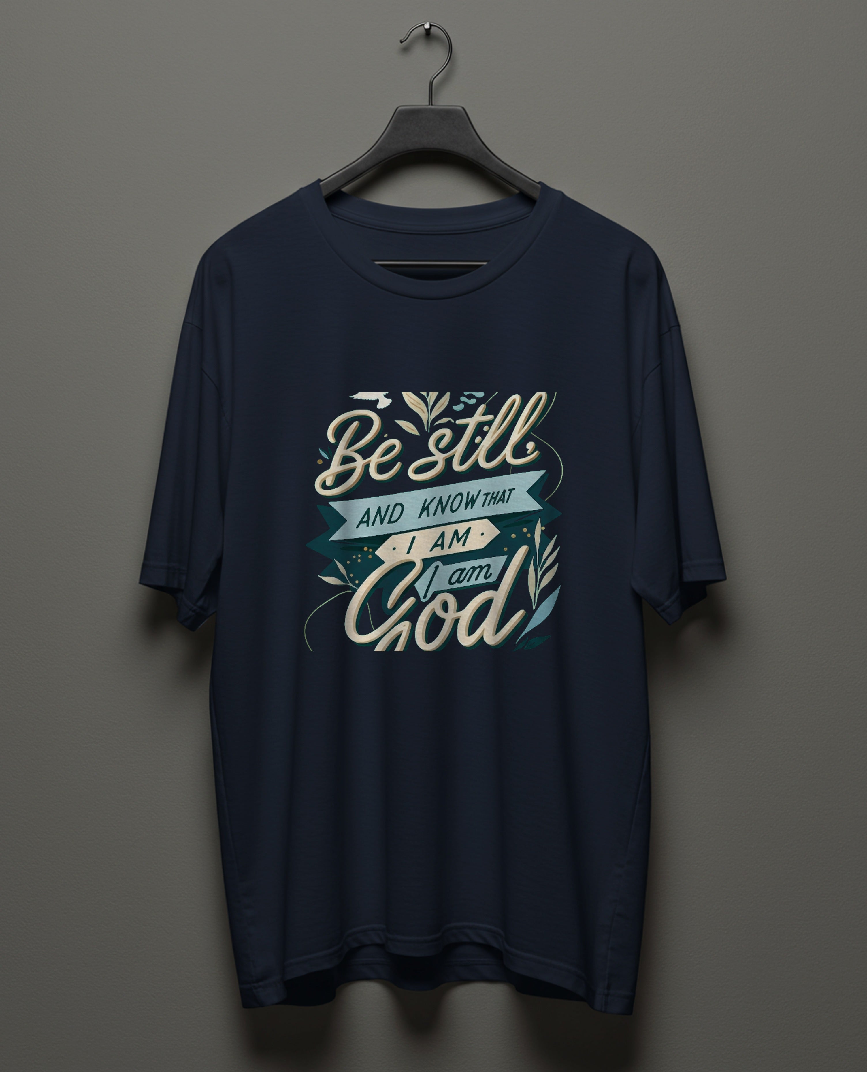 ERŐ GRACE Premium 'Be Still' Oversized T-Shirt - Psalms 46:10