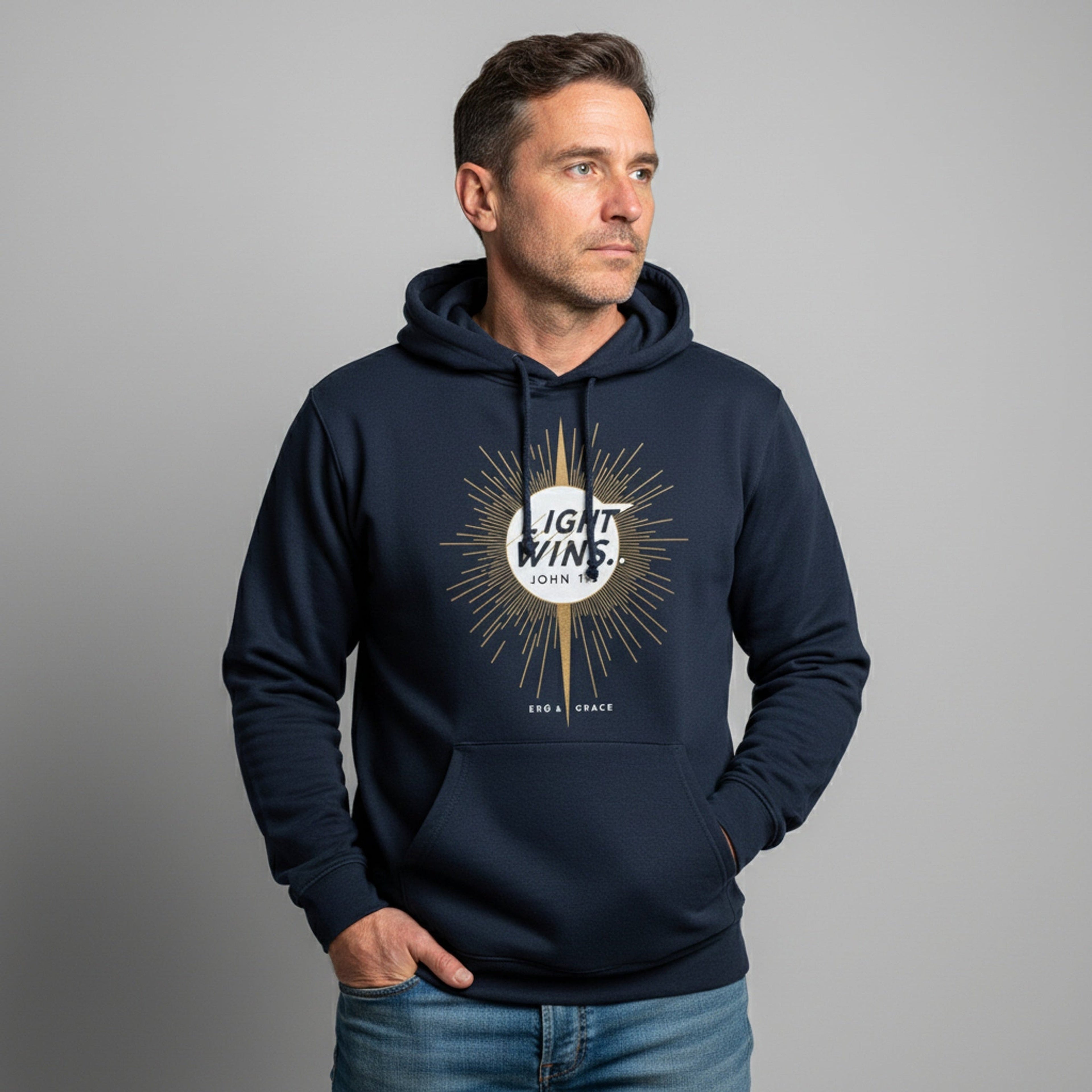 Unisex Evangelistic Hoodie ERŐ GRACE | Premium Christian Streetwear
