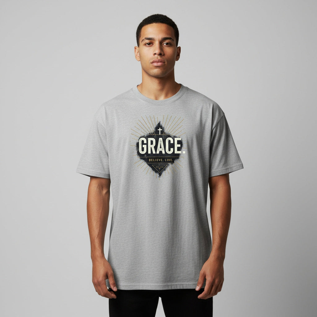 Oversized T-Shirt ERŐ GRACE Premium Evangelistic Message