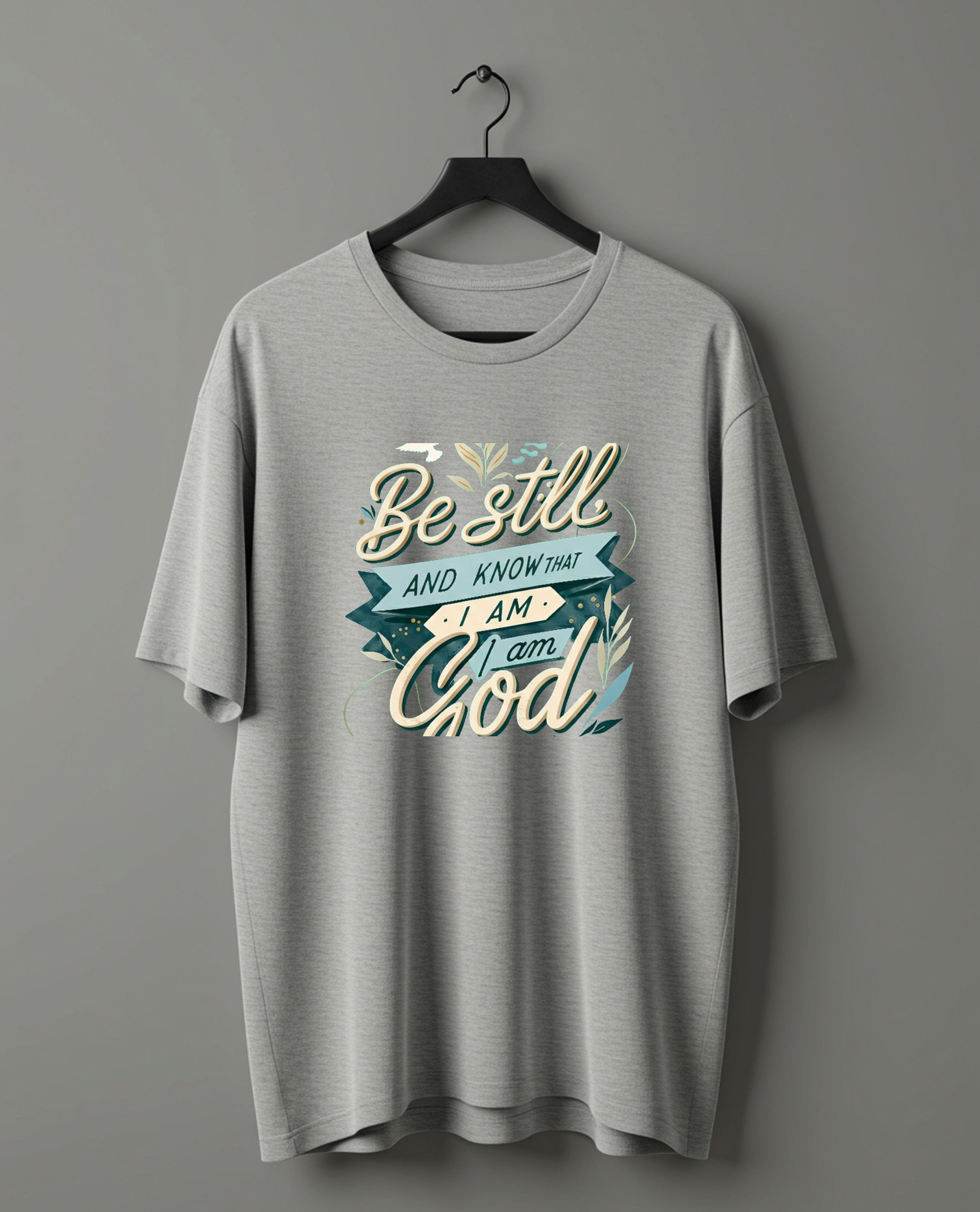 ERŐ GRACE Premium 'Be Still' Oversized T-Shirt - Psalms 46:10