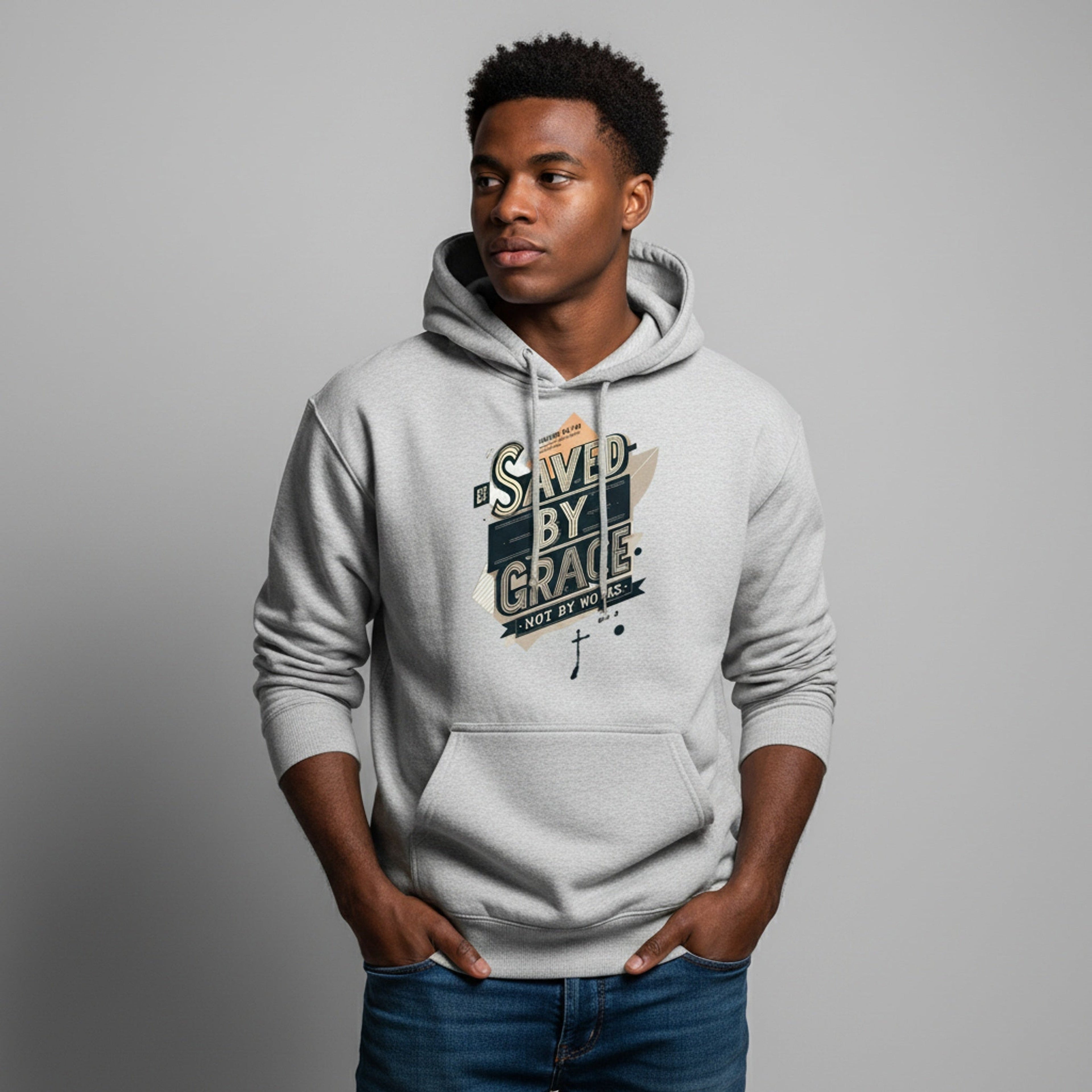 Premium Evangelistic Hoodie ERŐ GRACE | Unisex Christian Streetwear